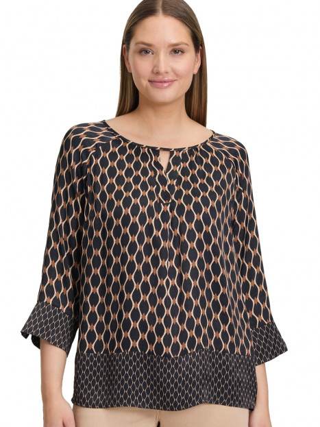 Blus svart/camel från Betty Barclay