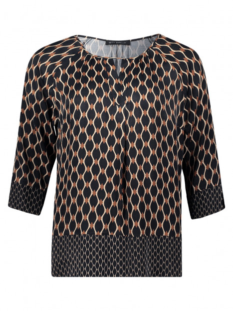 Blus svart/camel från Betty Barclay