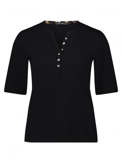 Trikåtopp svart nitar och leo från Betty Barclay