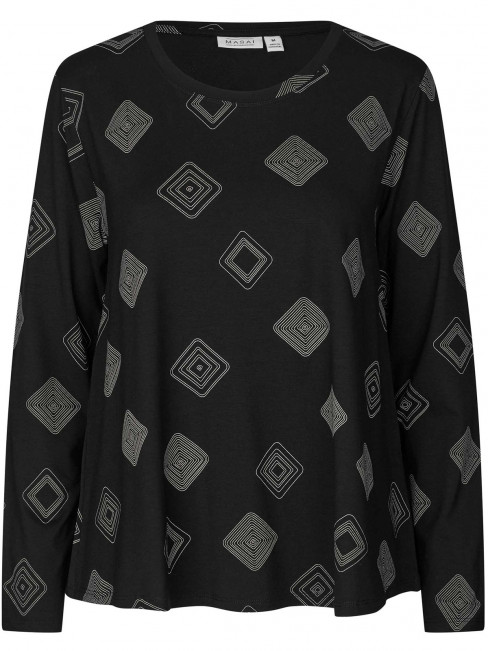 Trikåtopp Badisna svart från Masai