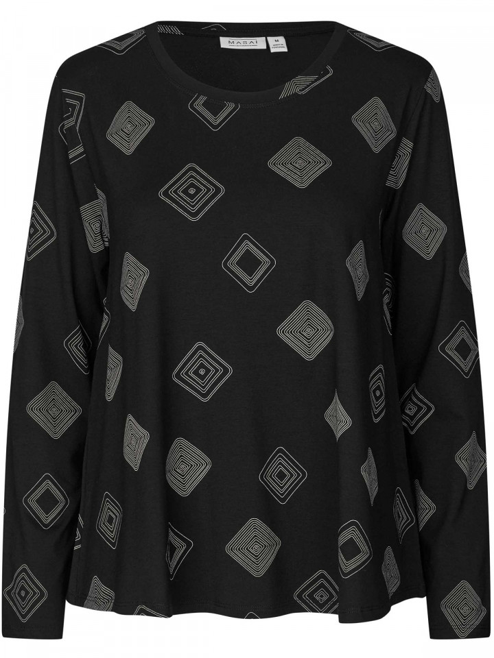 Trikåtopp Badisna svart från Masai