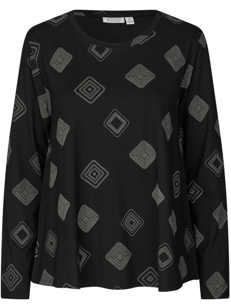 Trikåtopp Badisna svart från Masai