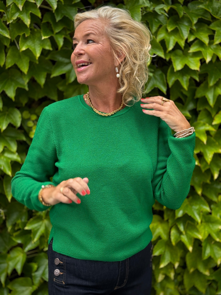 Tröja Livia grön från Sibinlinnebjerg