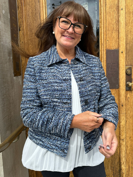 Jacka struktur blå från Gerry Weber