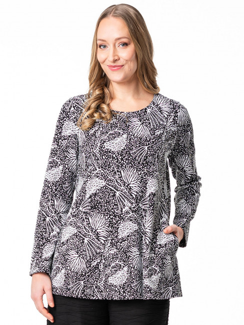 Tunika Raisa Dibujo svart/vit från Aino