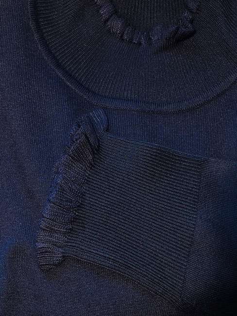 Finstickad polo marin från Micha 2