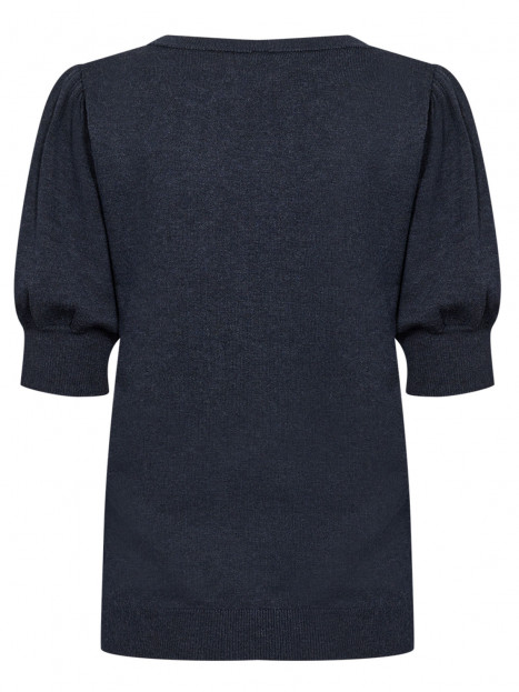 Finstickad Topp Dollie melerad marin från SoyaConcept