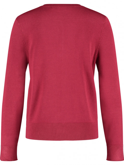 Finstickad kofta vinröd från Gerry Weber 2