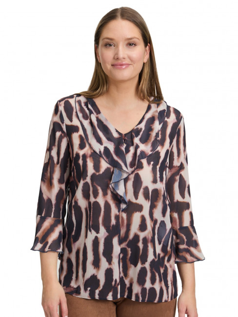 Chiffongblus rosa/svart från Betty Barclay