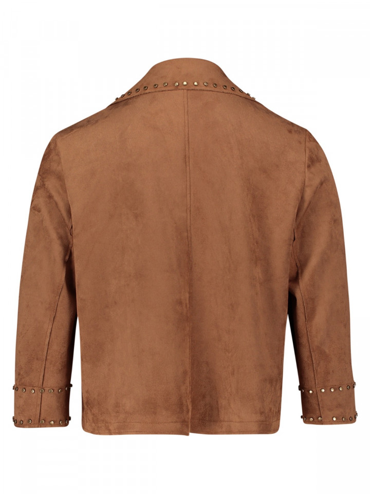 Jacka nougatbrun mockaimitation från...