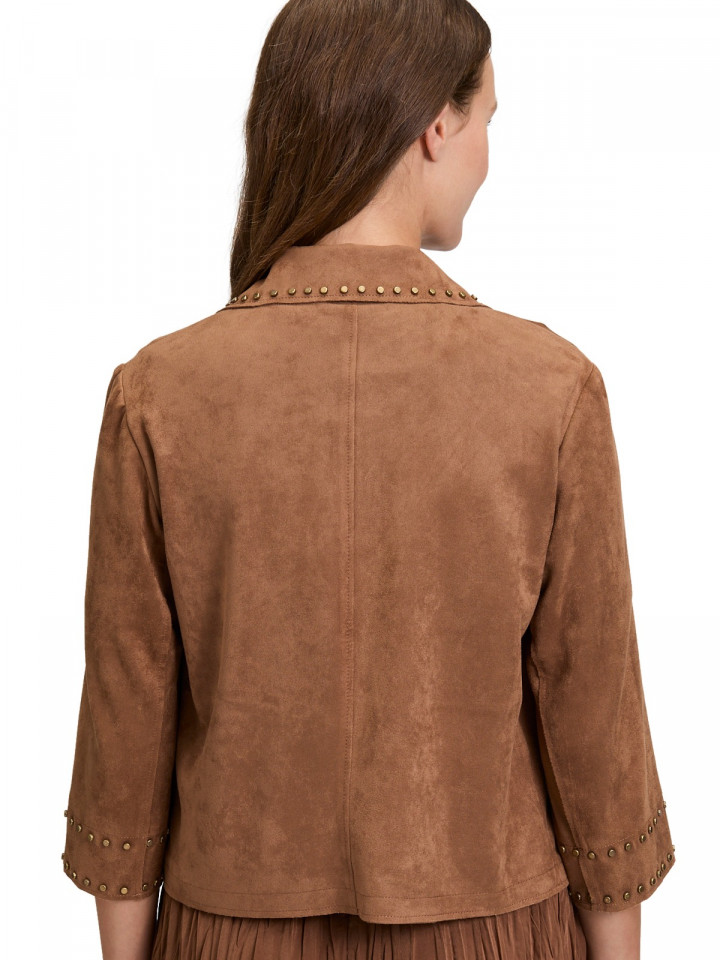 Jacka nougatbrun mockaimitation från...