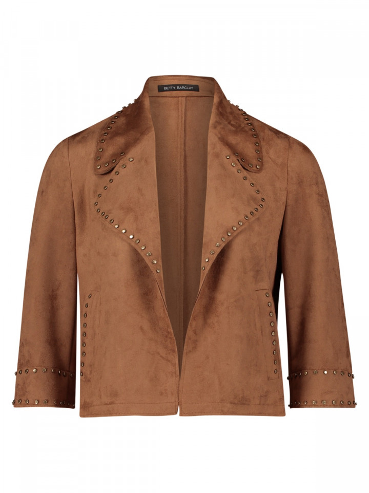 Jacka nougatbrun mockaimitation från...