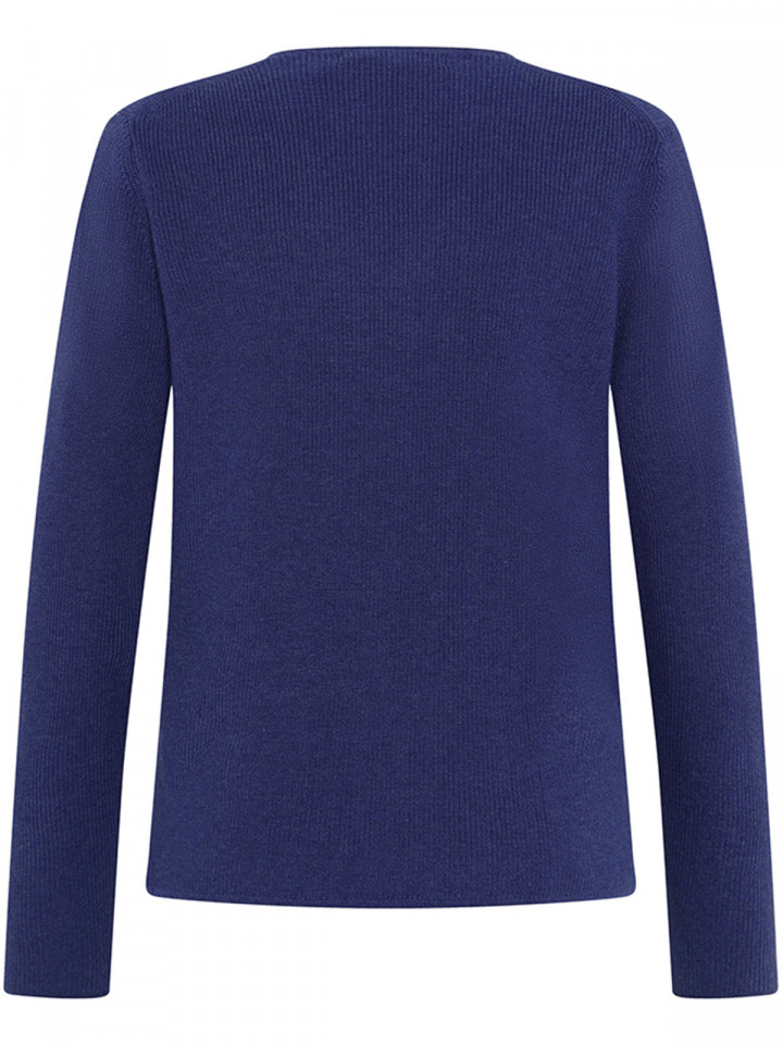 Stickad bomullströja Nerida blå från...