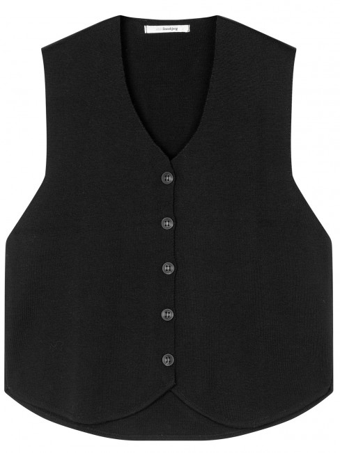 Finstickad väst Khloe svart från SibinLinnebjerg