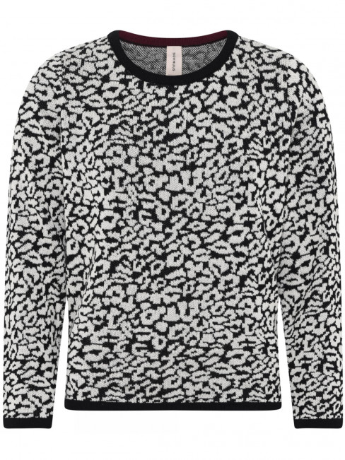 Stickad tröja grå leo från Skovhuus