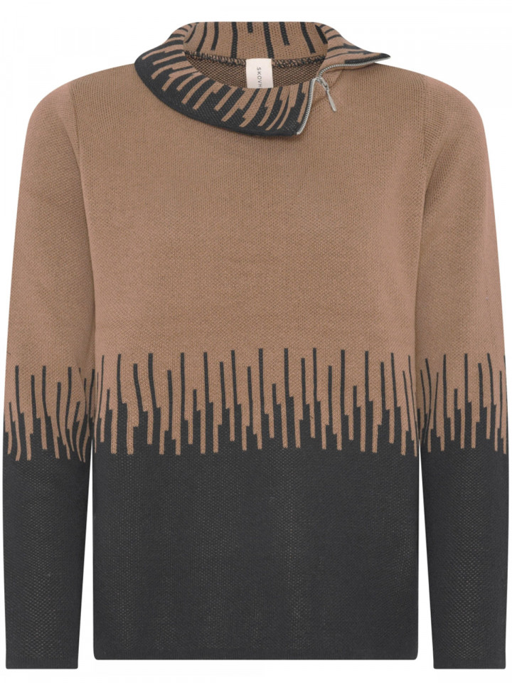 Stickad tröja mullvad från Skovhuus