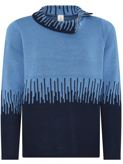 Stickad tröja blå från Skovhuus