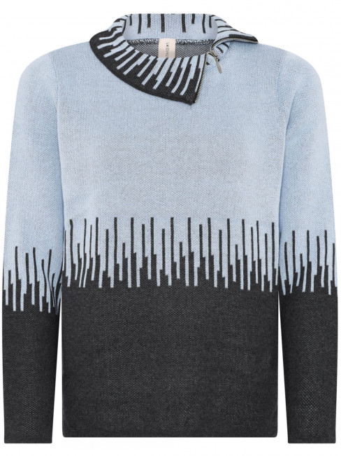 Stickad tröja ljusblå från Skovhuus