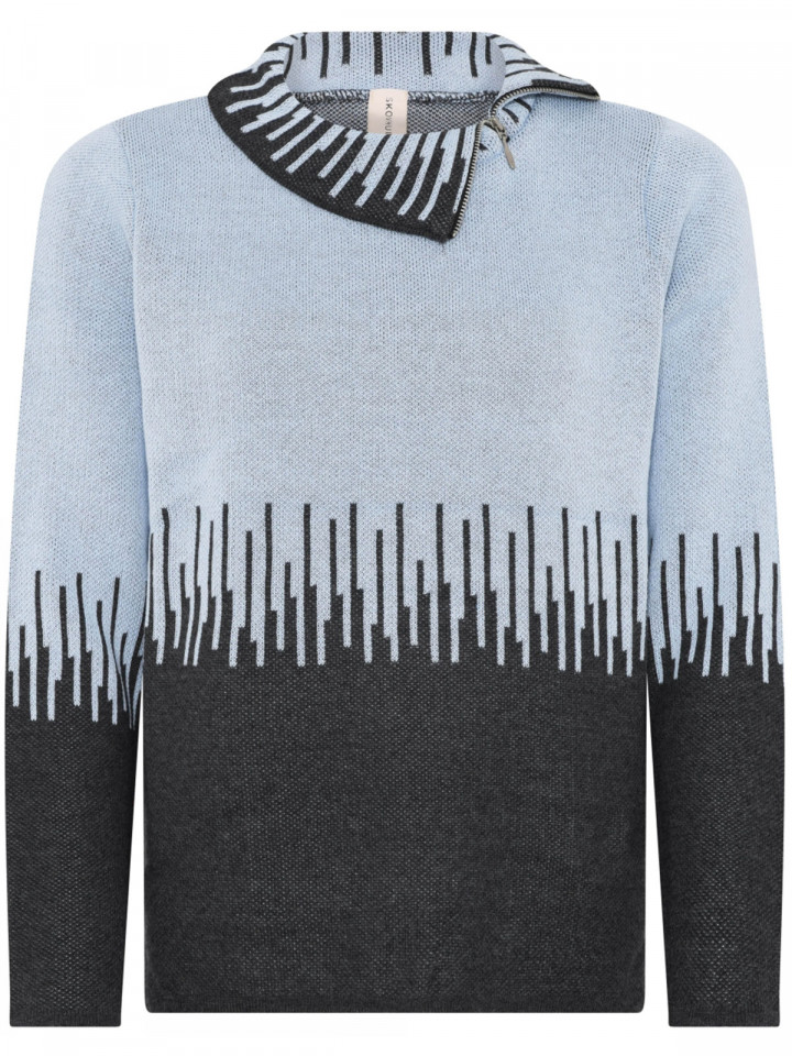 Stickad tröja ljusblå från Skovhuus