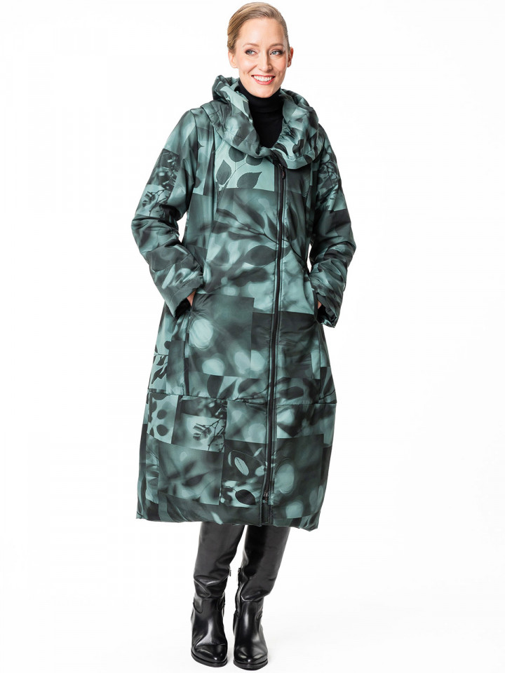 Täckkappa Marion grön/svart från Aino