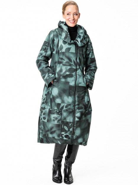 Täckkappa Marion grön/svart från Aino