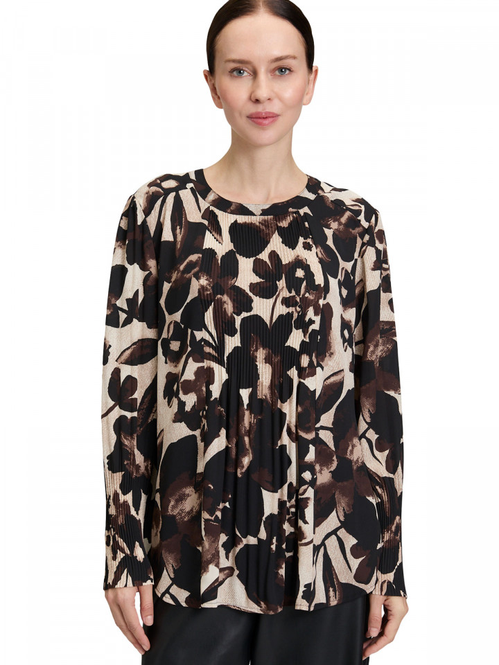 Blus creme/brun blom från Betty Barclay