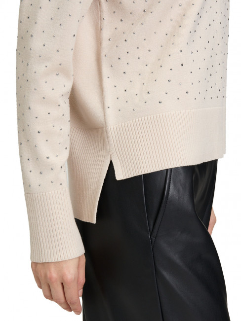 Finstickad tröja creme med mini-nitar från Betty Barclay 2