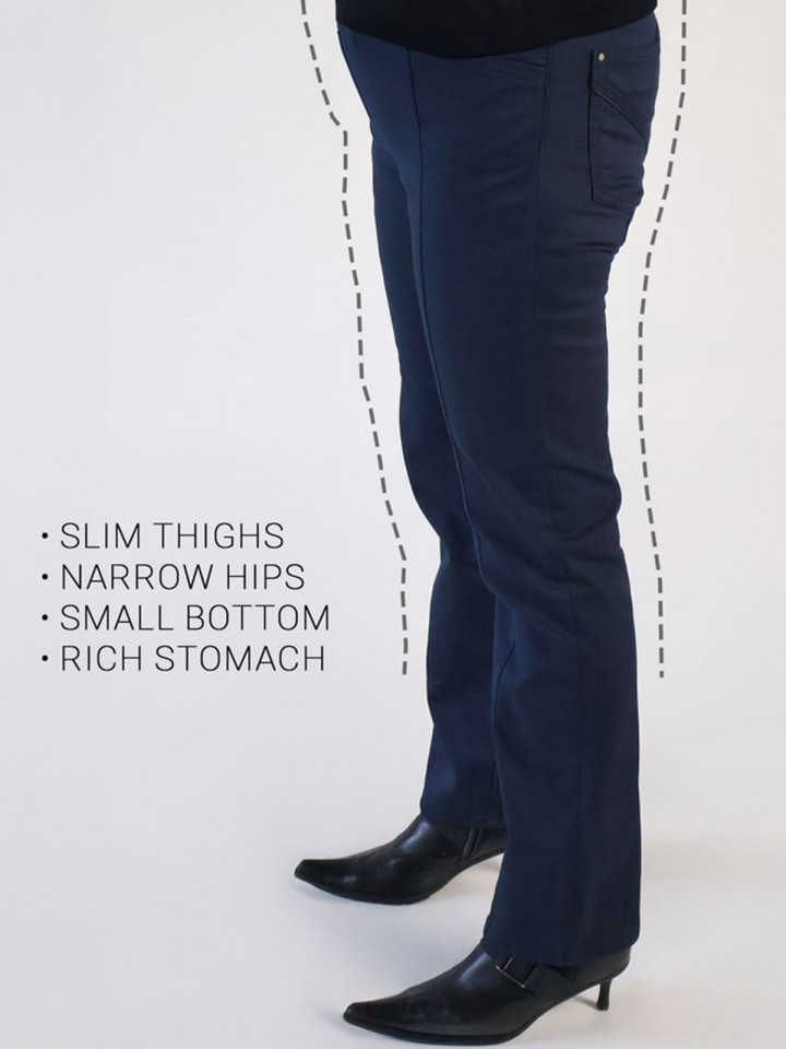 Mirakelbyxa Slender Marin från Laurie