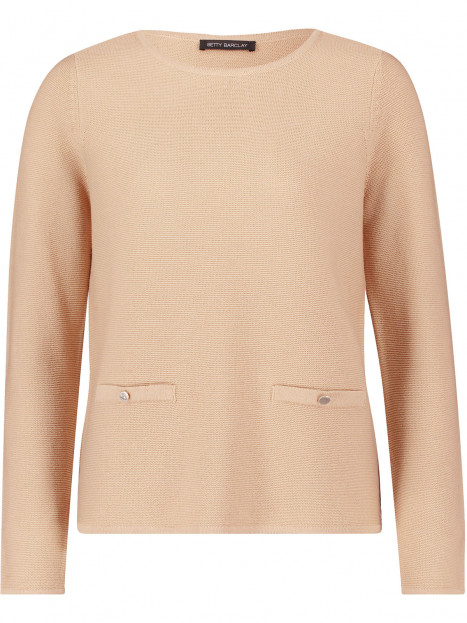 Avigstickad tröja beige från Betty Barclay
