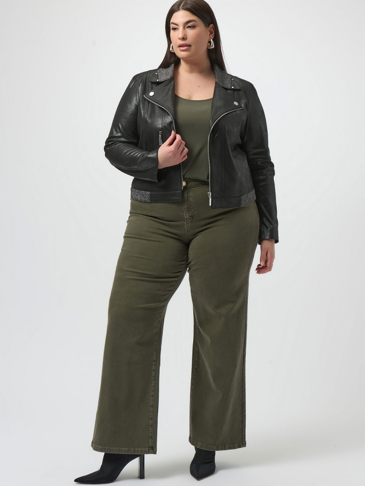 Vida jeans olivgrön från Joseph Ribkoff