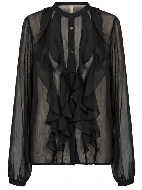 Chiffongblus Naia svart från SoyaConcept 2