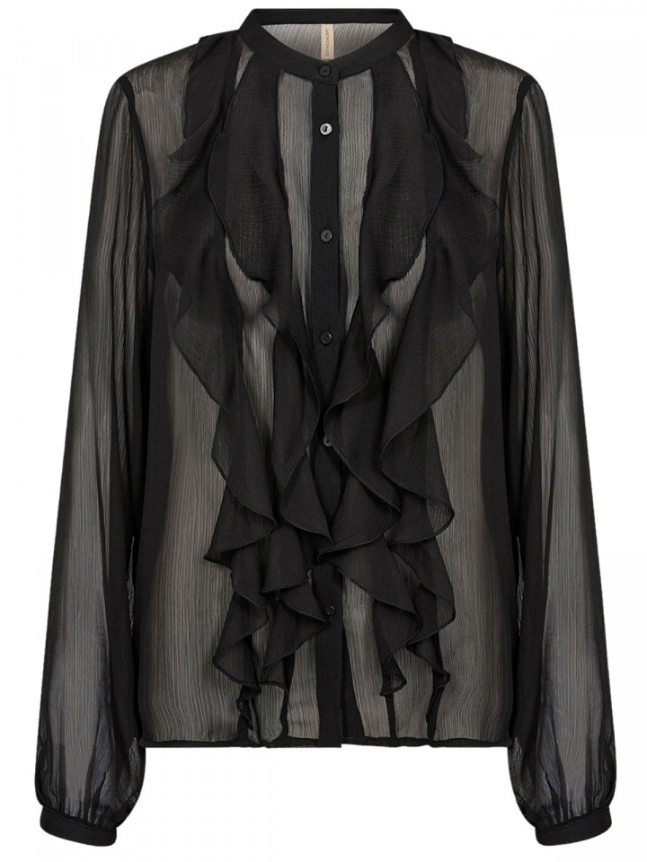 Chiffongblus Naia svart från SoyaConcept