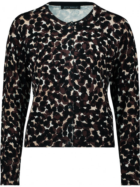 Finstickad kofta leo brun från Betty Barclay