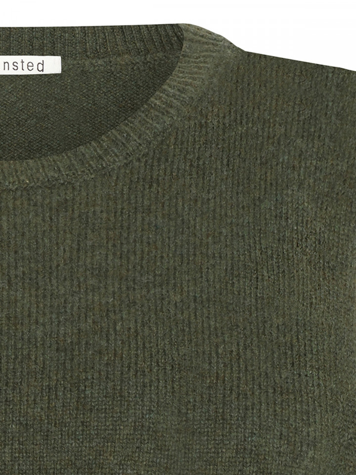 Stickad ullväst mitos grön från Mansted