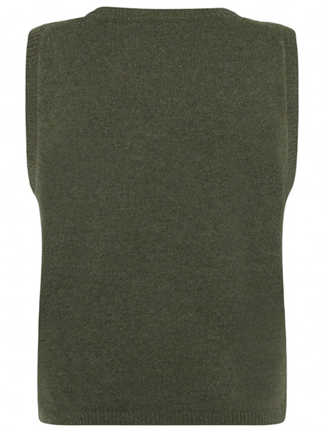 Stickad ullväst mitos grön från Mansted