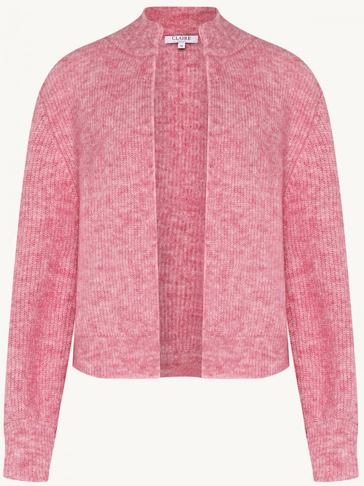 Mohairkofta rosa melerad från Claire