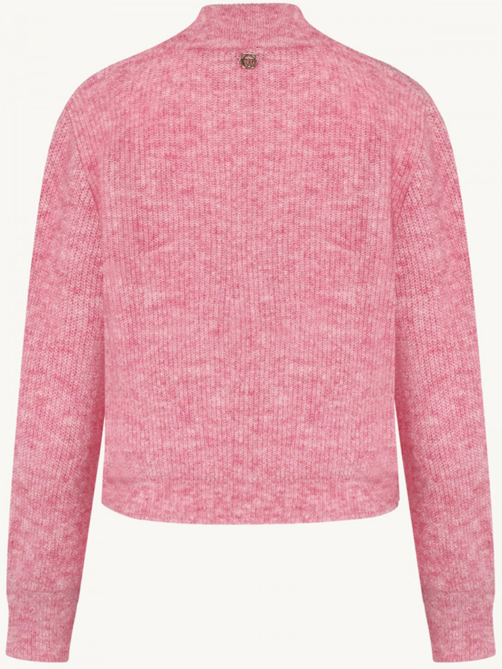 Mohairkofta rosa melerad från Claire