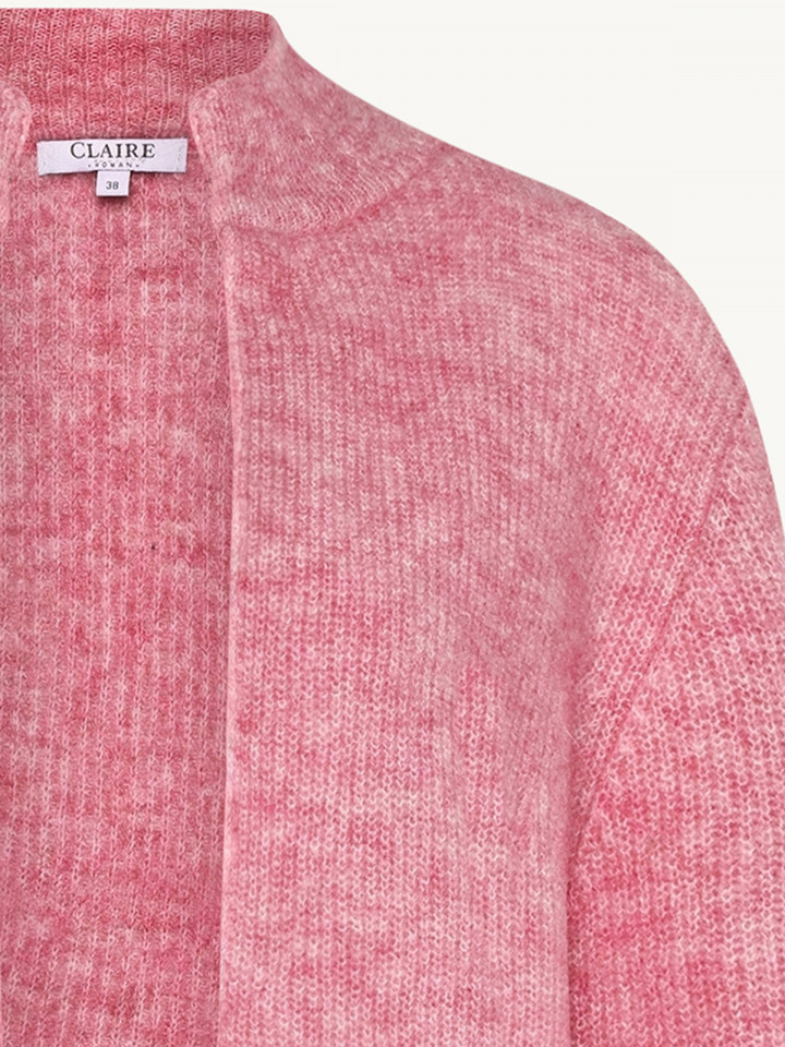 Mohairkofta rosa melerad från Claire