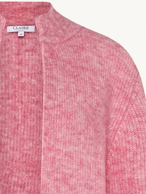 Mohairkofta rosa melerad från Claire