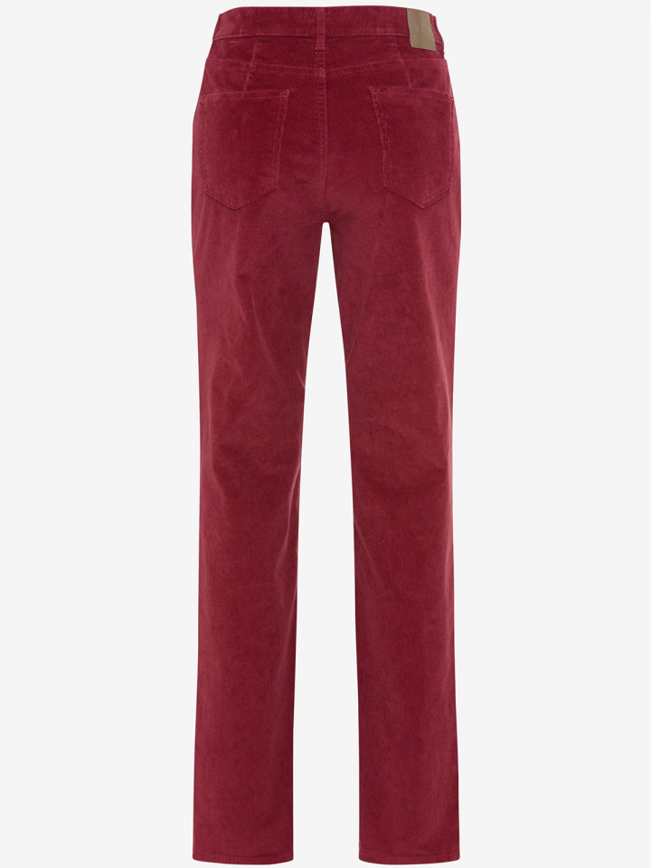 Manchesterbyxa Carola vinröd från Brax