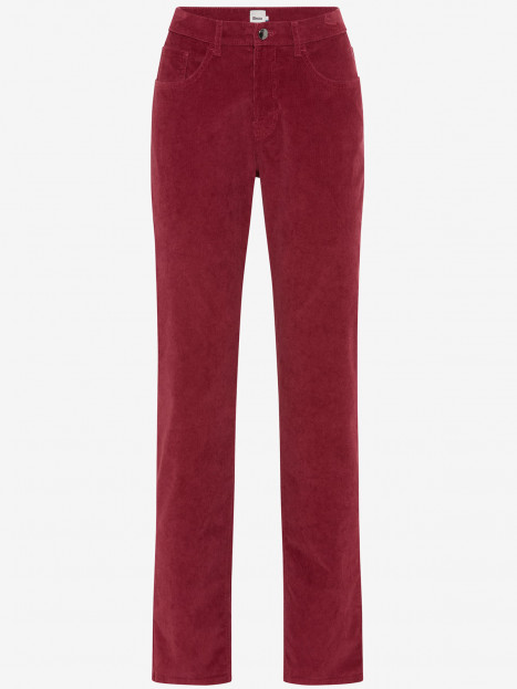 Manchesterbyxa Carola vinröd från Brax