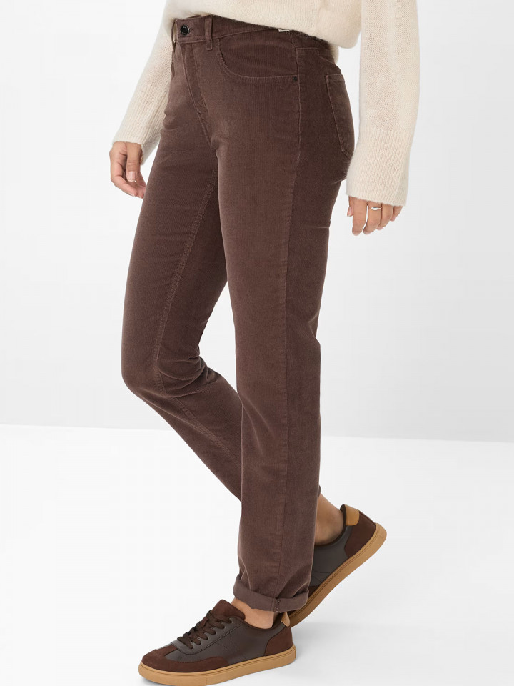 Manchesterbyxa Carola chokladbrun från Brax