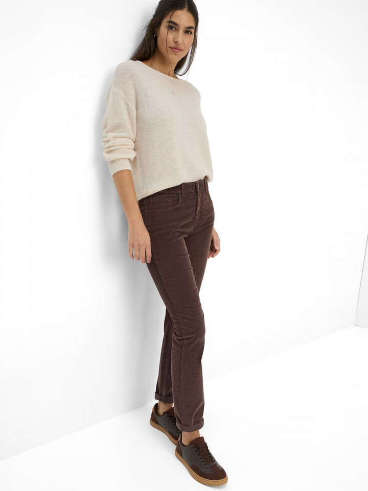 Manchesterbyxa Carola chokladbrun...