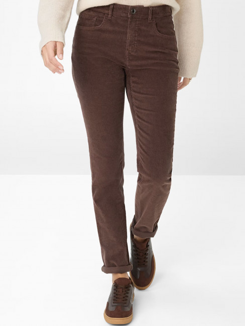 Manchesterbyxa Mary chokladbrun från Brax
