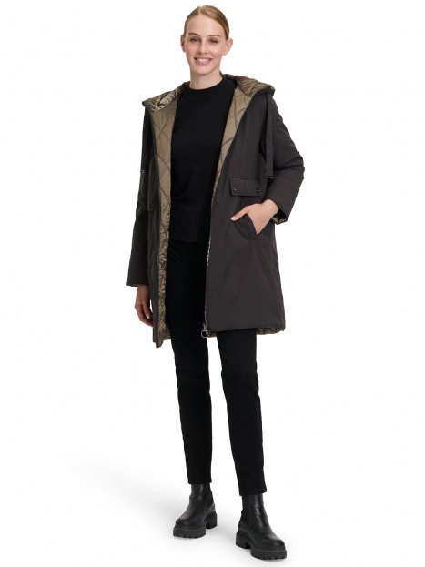 Vändbar täckkappa svart/guldgrön från Betty Barclay