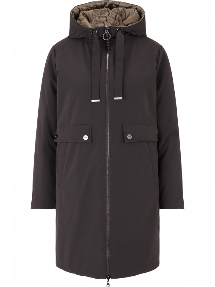 Vändbar täckkappa svart/guldgrön från...