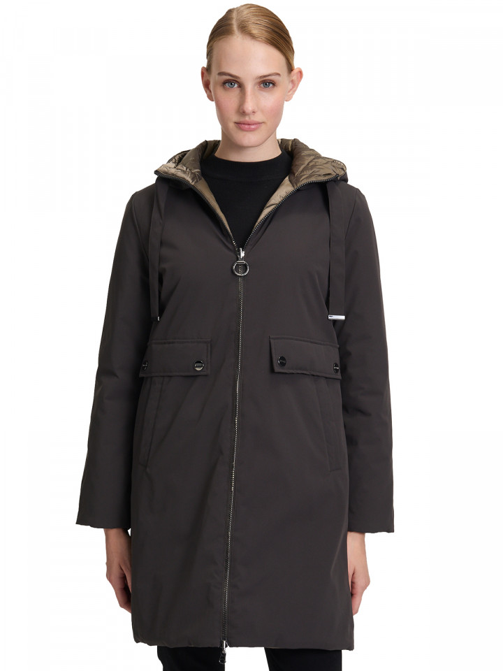 Vändbar täckkappa svart/guldgrön från Betty Barclay