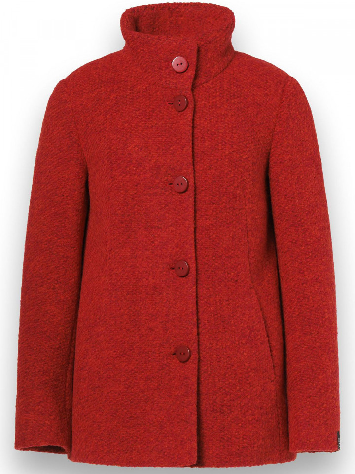 Kort ullkappa struktur röd från Milo