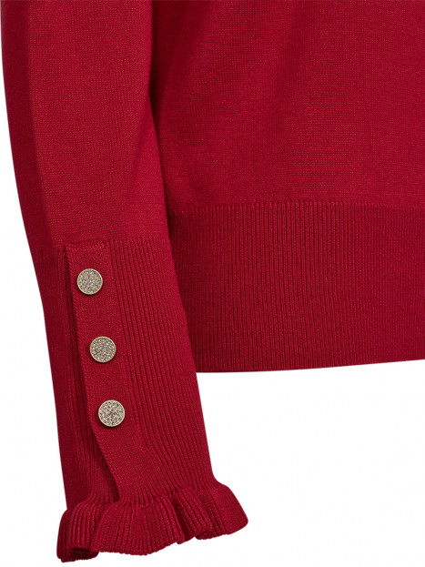 Finstickad tröja chili från FreeQuent