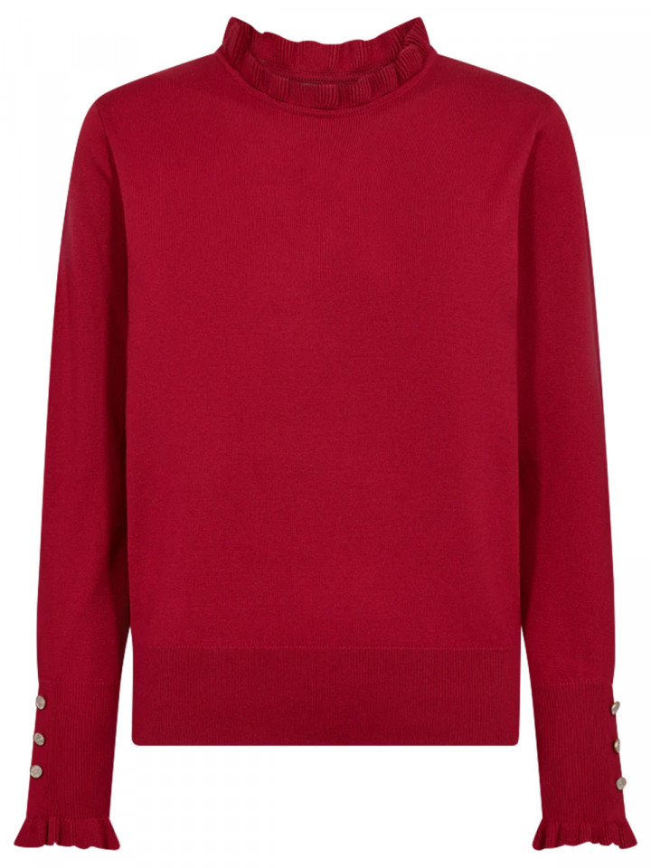 Finstickad tröja chili från FreeQuent